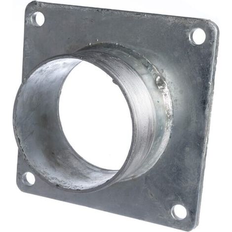 Rechteckflansch 4" + Gewindeende L:75 mm UNIVERSAL 4306000KR