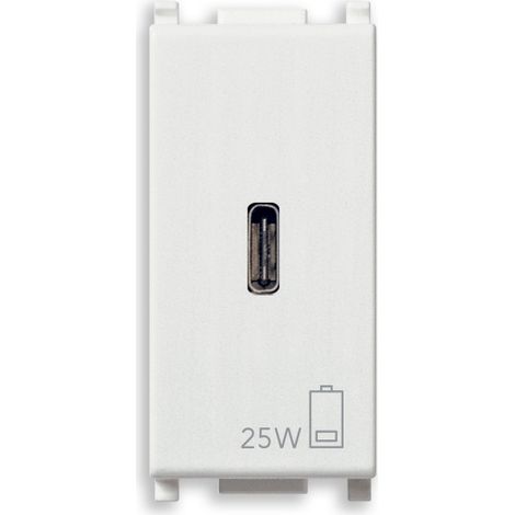 VIMAR - 14292.C.25 Alimentatore USB C PD 25W bianco