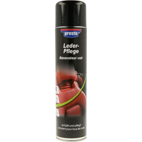 Produit d'entretien - Rénovateur - Sièges en cuir - Voiture - Spray - 600ml - Presto (1/3)