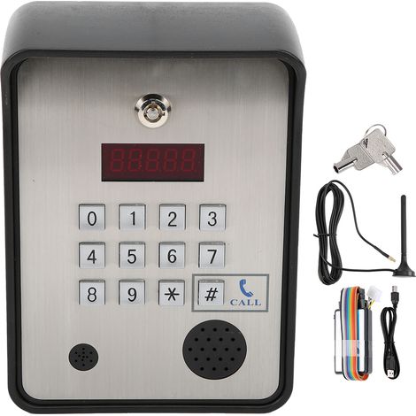 Système de contrôle d'accès sans fil 3G/GSM Interphone étanche Télécommande pour Appartement (Version États-Unis) (1/5)