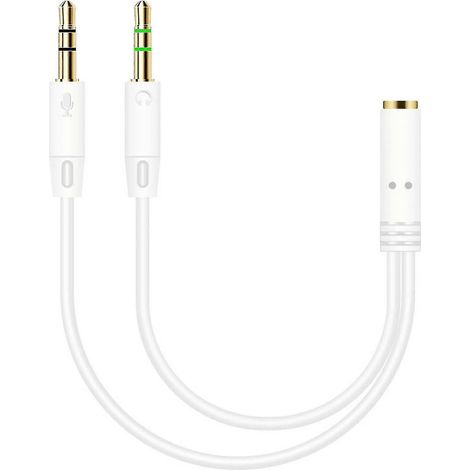 Adaptateur répartiteur pour casque audio, prise jack femelle 3,5 mm vers 2 prises jack mâles, câble auxiliaire