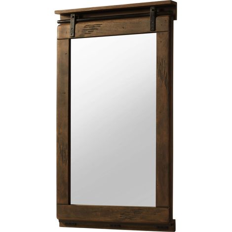 Spiegel Mango 65x6x110 braun lackiert RAILWAY 483 (1/3)
