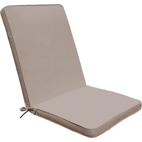 Cuscino Real Medio 90x40x4 cm in Poliestere Tortora (1/4)