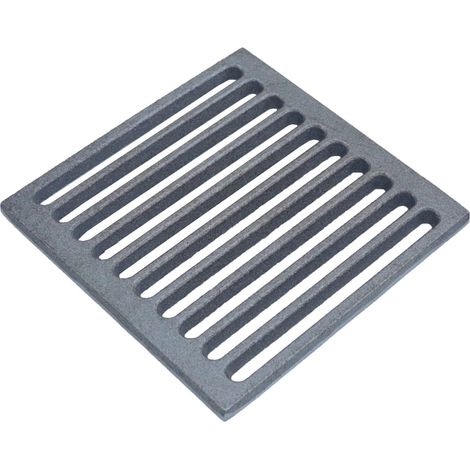 Fonderia Bongiovanni - Griglia in Ghisa asole lisce per Camino Portalegna Raccolta Cenere Fondello Stufa BBQ disponibile in diverse misure scegli la misura: 20x20x1 cm cod.L