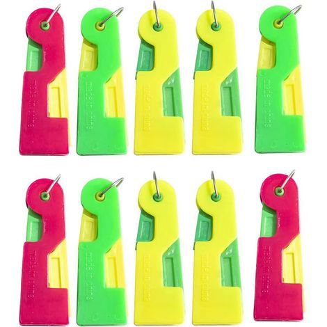 10 Pièces Enfile Aiguilles, Enfile-Aiguille Automatique Dispositif d'Aiguille à Coudre Facile, Plastique DIY Enfile-Fil Enfile Aiguille Machine à Coudre, Enfile-Aiguilles pour Coudre à Main（Couleur al