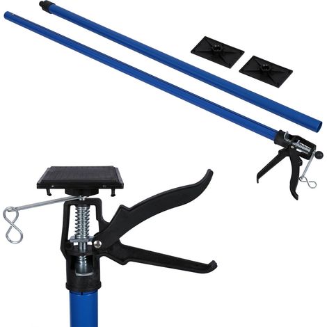 Étai de soutien support de plafond tige télescopique barre acier 115-290cm 30 kg bleu (1/5)