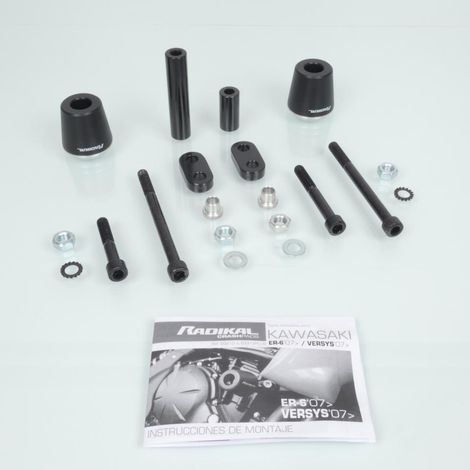 Tampon pare carter Radikal pour Moto Kawasaki 650 Versys Après (1/3)