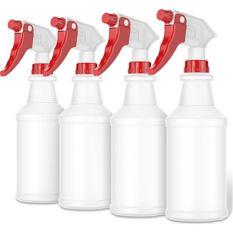 Flacons pulvérisateurs (lot de 4, 16 oz) – Dotés de buses flexibles de haute qualité et capables de produire une fine brume. (1/5)