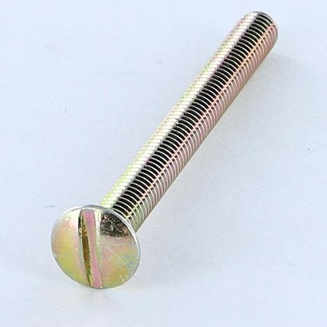 Vis métaux Tête fraisée bombée TFB Fendue M4X16 Bichromaté-1 pièce