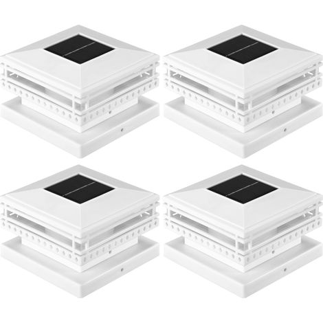 Pack Solar Post Lights Outdoor IP45 Fence for Patio Decks Walkway and Garden Decoratio (1/5)