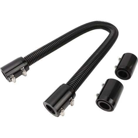 Tuyau de Radiateur Flexible, Tuyau de Radiateur Universel, Kit de Tuyau d'eau de Refroidissement en Caoutchouc en Acier Inoxydable avec 4 Adaptateurs pour Cols de Radiateur 1 (1/4)