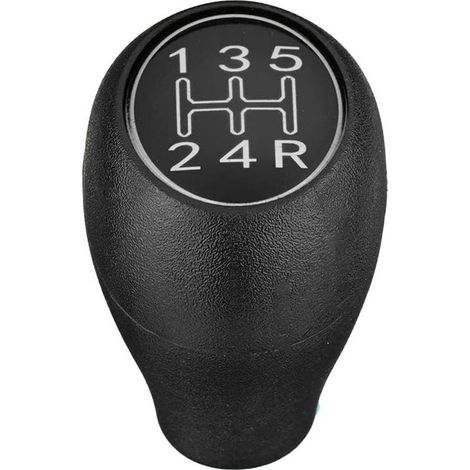 Pommeau de Levier de Vitesse de Voiture Manuel à 5 Vitesses Manette de Vitesse Levier de PoignéE pour 504 505 309 205 Argent ABS (1/4)