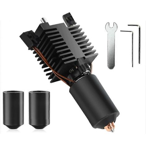 K2 Plus Hotend Keramik-Heizblock-Kit 0,4 mm Metall, integrierte Schnellwechseldüse, 350 °C Hochtemperatur für 3D-Druckerteile (1/5)