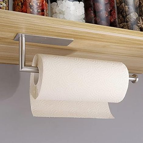 Anneau porte-serviette autocollant noir mat SUS304, montage mural facile, design compact (1/5)