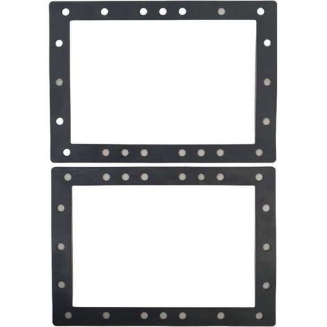 Joint de bride skimmer piscine petite meurtrière 230 x 165 mm – Lot de 2 – Étanchéité liner – Compatible Hayward Cofies PM