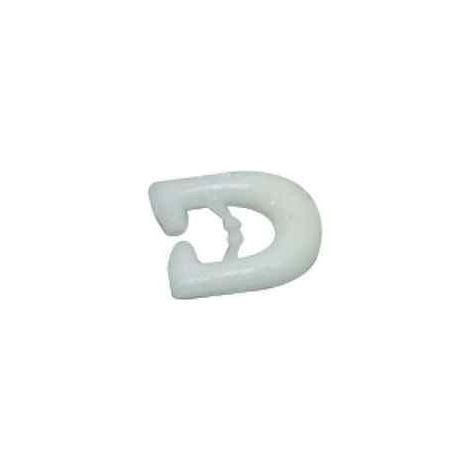 Lot de 25x Glisseur nylon pour rails de rideaux en I