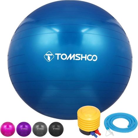 Gymnastikball AntiBurst Yoga Pilates 65cm Blue 65cm (1/5)