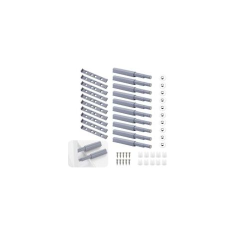 10 pezzi Chiusure magnetiche a pressione, ammortizzatori per ante di armadi, chiusure magnetiche a pressione, chiusure magnetiche per porte, ideali per armadi, guardaroba e altro - Crezuo