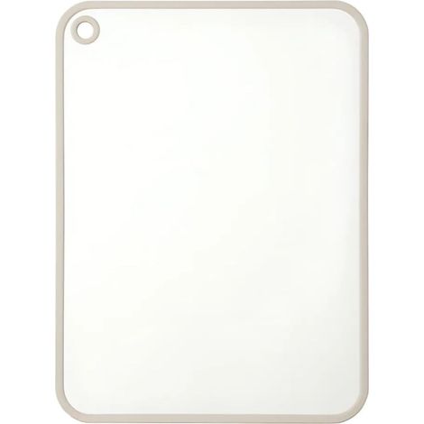 Planche a Decouper Plastique 40x30 cm Planche à Découper Epaisse 10mm, Planche à Decouper Antidérapant Rainure Jus Lave-Vaisselle (cream-blanche) (1/4)