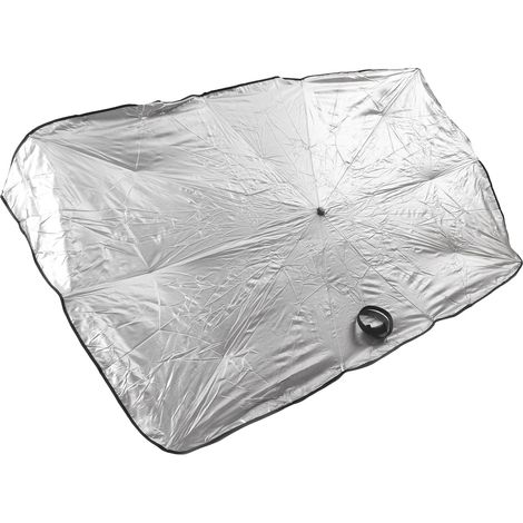 Pare-soleil argenté pour petite voiture, parapluie de protection solaire, protection UV pour fenêtre (1/5)