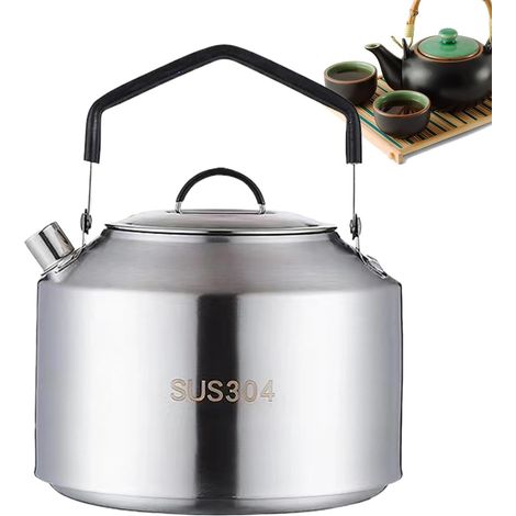 Bouilloire en acier inoxydable - Pour le camping et (1/5)