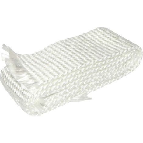 Bande de fibre de verre céramique 50x3mm silencieux échappement haute température cyclo moto tracteur voiture, longueur 1m