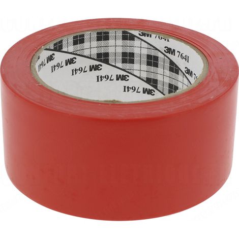scotch vinyle 3m 764i rouge largeur 50 mm
