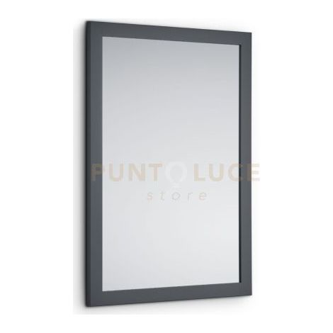 Specchio con Cornice Thea cm.48x68 colore Grigio Scuro