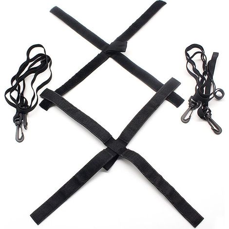 Attrezzo per allenamento di pallavolo con corde, cintura elastica per allenamento calcistico, fascia elastica di resistenza regolabile per pallavolo, accessori per attrezzatura da pallavolo, nero (1/3)