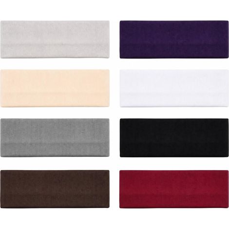 Women's Sport Headband 8 Pieces Elastic Non-Slip Sweat-Absorbing Headband for Yoga Fitness Running Gym Hair Accessories, 8 Colors (1/5)