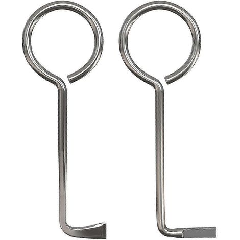 Lot de 2 clés universelles professionnelles pour serrures, ouvrant la plupart des portes, pour serrurier, barbe colorée (1/5)