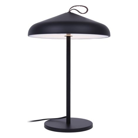 Lampe de table industrielle noire ronde LED 20W NORD
