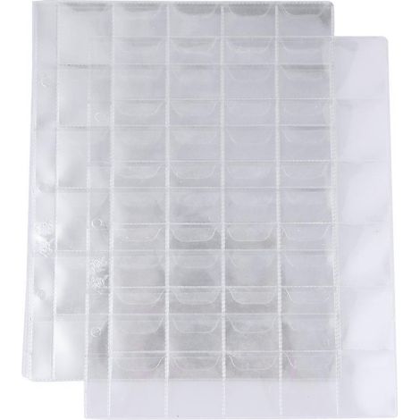 Lot de 10 pochettes classiques pour pièces de monnaie, albums et sacs de rangement pour collection de billets.-White (1/3)