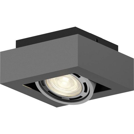 Arcchio Lámpara de techo 'Ronka' en Negro Aluminio