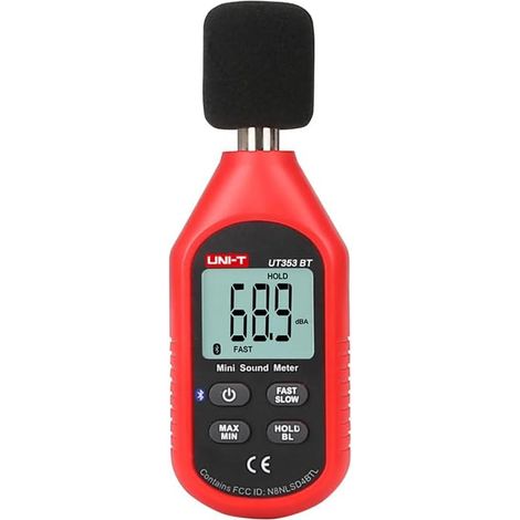 Higrómetro Trend UT353 UT353BT Bluetooth, medidor de nivel de sonido digital, 30-130 dB, monitor de decibelios profesional, detector de dB (UT353) (1/5)