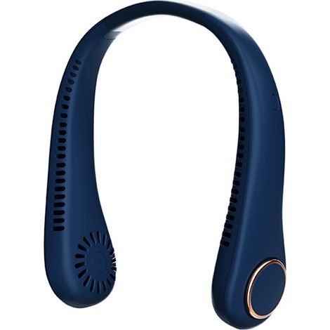 Ventilador De Cuello Sin Aspas - 3 Velocidades - Diseño Ergonómico Con Silicona - Para Deporte Y Uso Exterior - 1 Unidad (1/5)