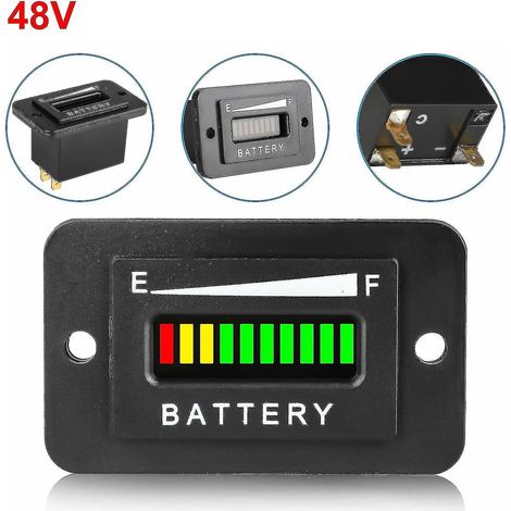 Indicateur de batterie LED pour voiturettes de golf Club Car et Yamaha (48 V) (1/5)