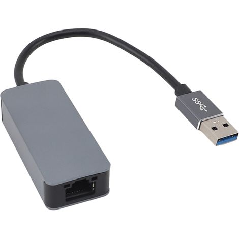 Adaptateur Ethernet USB 3.0 vers 2,5G, haute vitesse, Plug and Play, portable, USB 3.2, USB AM vers Ethernet 2,5 Gbit/s pour Windows et OS X (1/5)