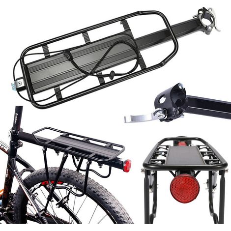 Porte-bagages arrière de vélo en aluminium universel 50kg (1/5)