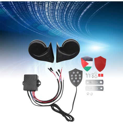 Universeller 12V-Schneckenlautsprecher mit 10 Musikeinstellungen (YC102350-BK) (1/5)