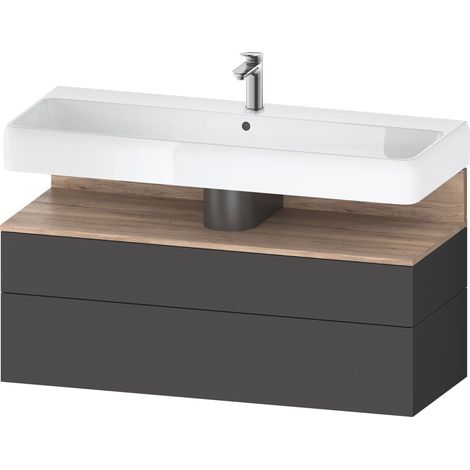 Duravit Collection One Meuble sous-lavabo, 1 tiroir et 1 tiroir,
