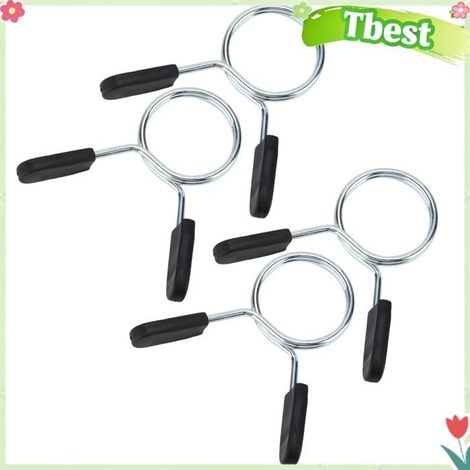 Tbest Serrure à ressort d'haltère 4pcs Clip de Collier de Ressort de Pince sport module Diamètre intérieur 48 mm (4 pièces) (1/5)