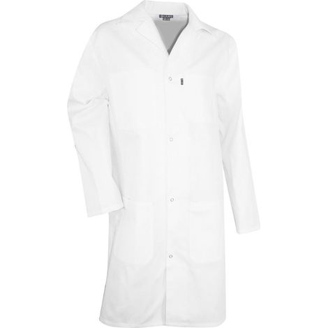 Camice bianco da laboratorio 100% cotone PALETTE LMA Bianco XS