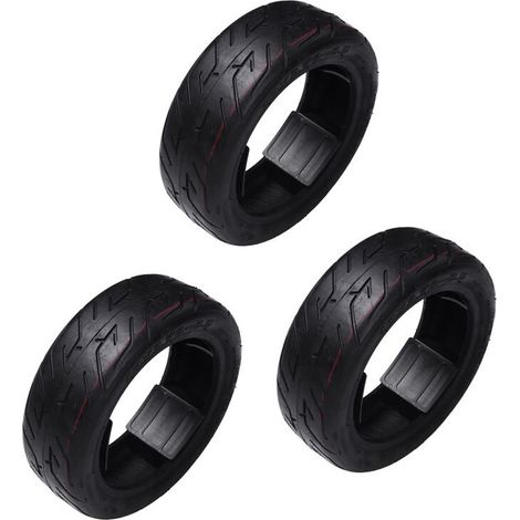 3 neumáticos sin cámara 10X2.70-6.5, aptos para patinetes eléctricos y patinetes de equilibrio, de aproximadamente 22,5 cm.