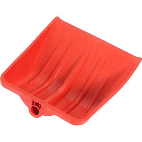 Pelle à neige rouge en plastique PP épais, résistante à l'usure et sans danger pour les enfants, idéale pour le jardinage. Dimensions : 48 x 44 cm / 18,9 x 17,3 pouces. (1/5)
