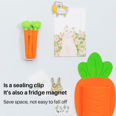 Lot de 5 pinces à sachets en plastique pour fermeture hermétique, idéales pour les sachets de chips et autres en-cas. Rangement pour la cuisine. (1/3)