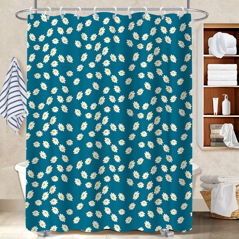 Rideau polyester pour douche 180x180 avec œillets cache baignoire pour adapté aux animaux domestiques (1/5)
