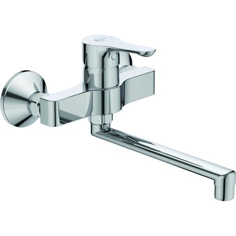 Ideal Standard Alpha - Mitigeur d'évier, montage mural, chrome BC661AA (1/2)