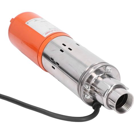 Pompe submersible solaire 12V pour puits profond, vis hélicoïdale haute pression, refoulement 30m, modèle 3SYDC12/S1.5-30 (1/5)
