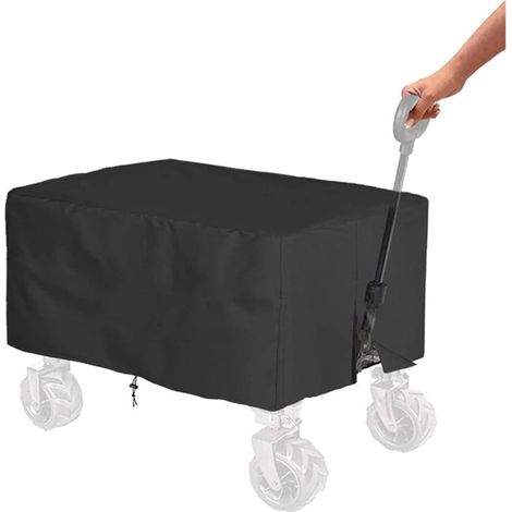 Housse Pour Charriot De Jardin Pliable - 210D Oxford Imperméable Et Anti-Poussière - Adaptée Aux Charriots Jusqu'à 137 cm - 1 Pièce (1/5)